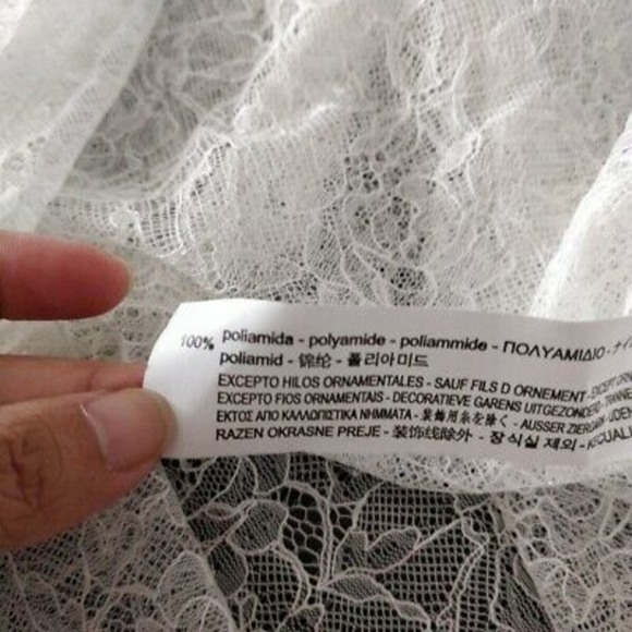 Zara Floral Embroidered Sheer Lace Top - Picture 5 of 8